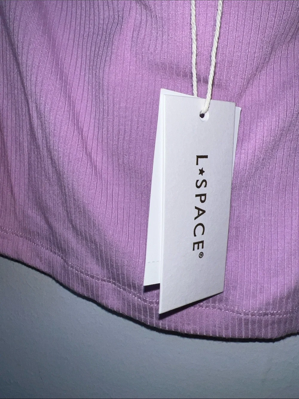 l*space Callie Lilac Front Halter Camisole NWT size Large